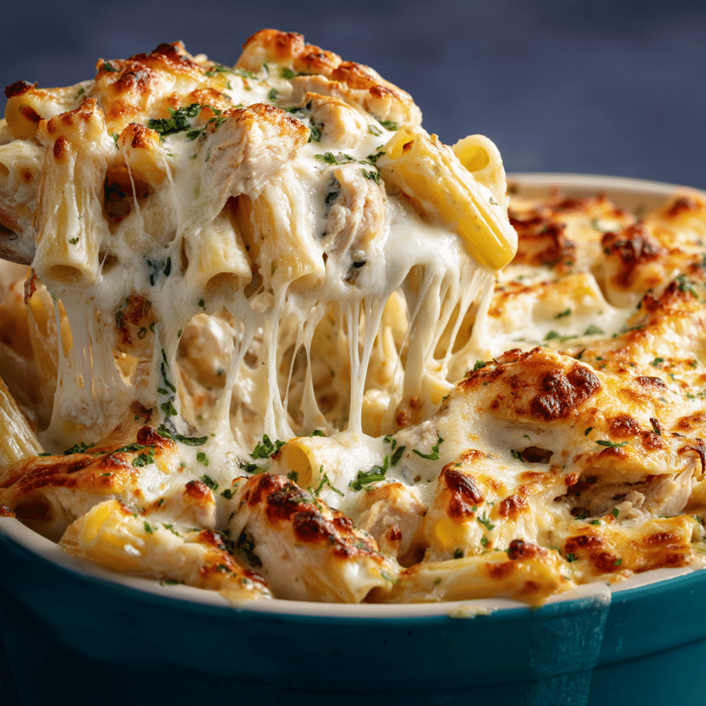 Chicken Alfredo Bake
