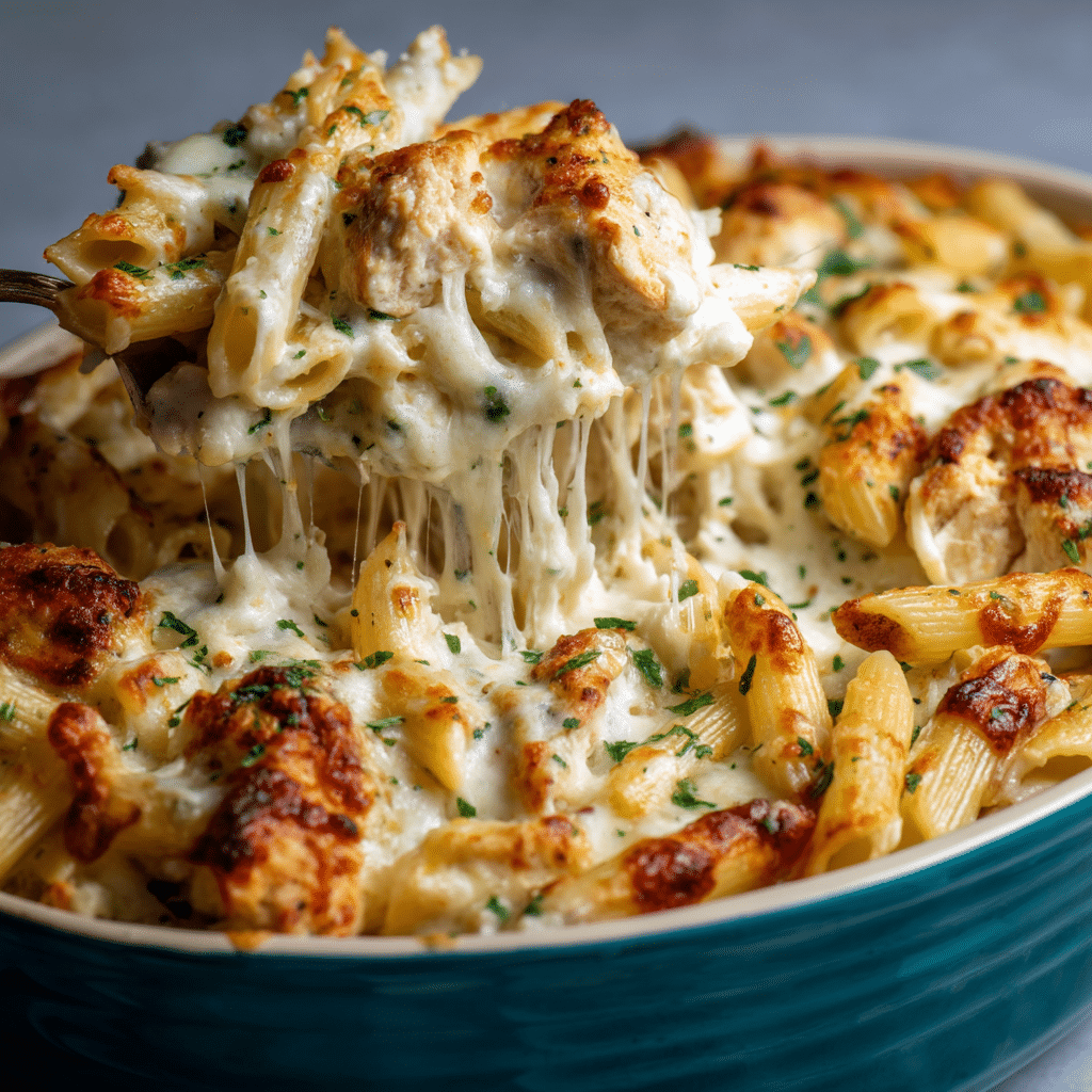 Chicken Alfredo Bake