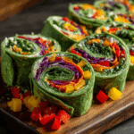 Rainbow Veggie Pinwheels