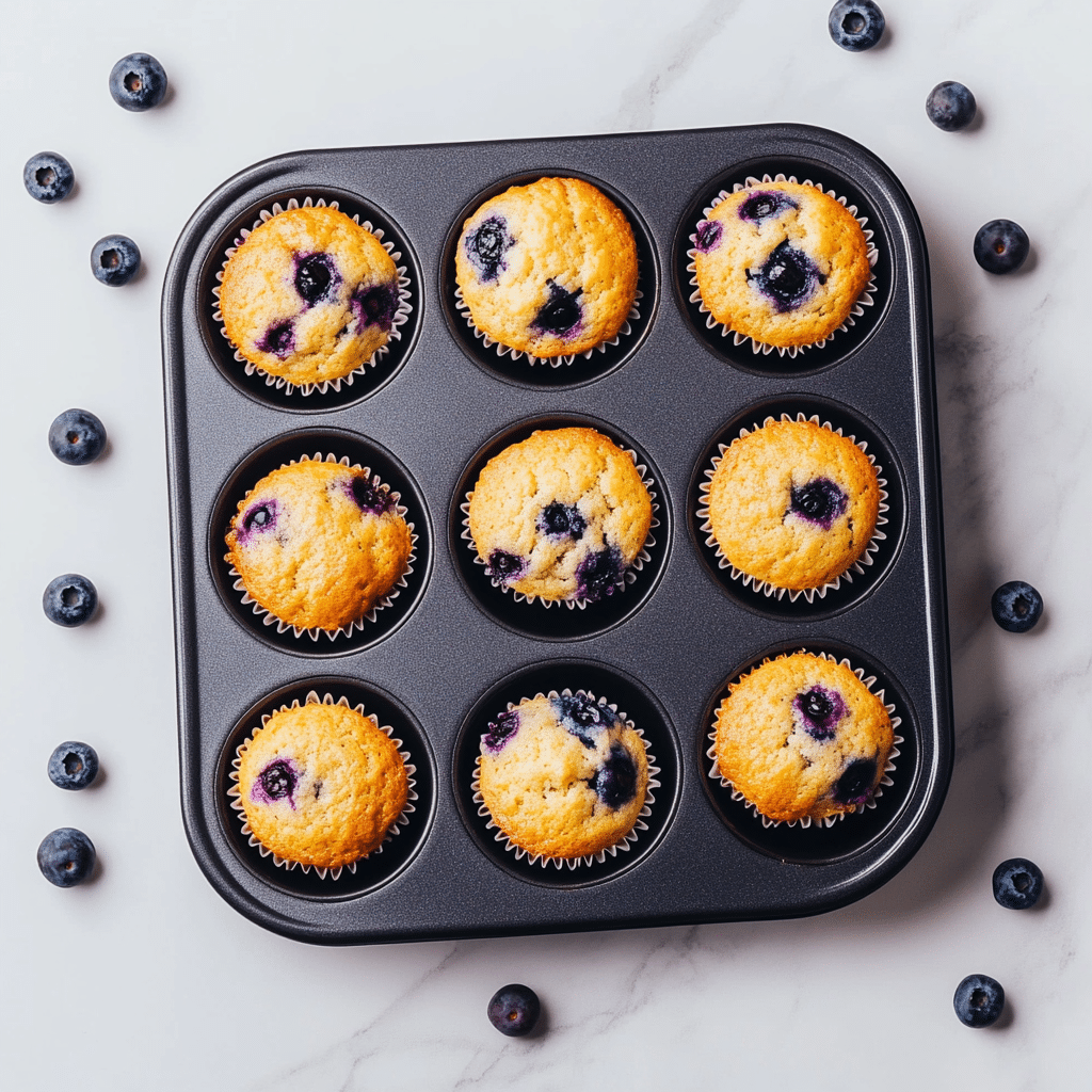 Healthy Blueberry Oatmeal Muffins