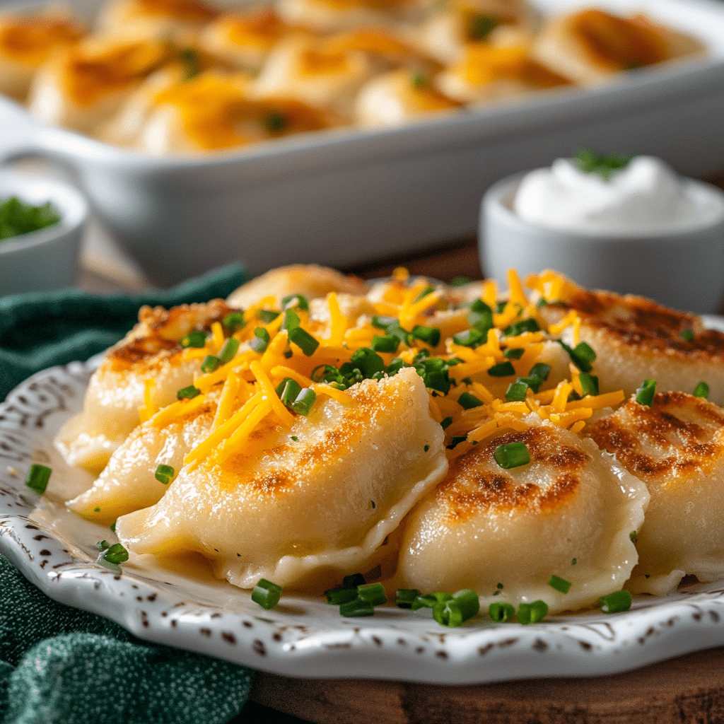 Loaded Baked Potato Pierogi