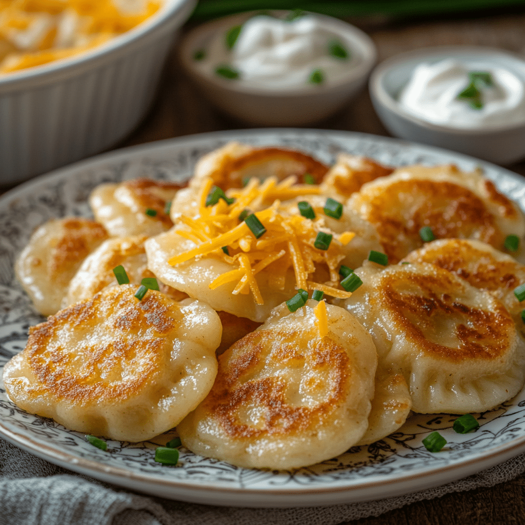 Loaded Baked Potato Pierogi