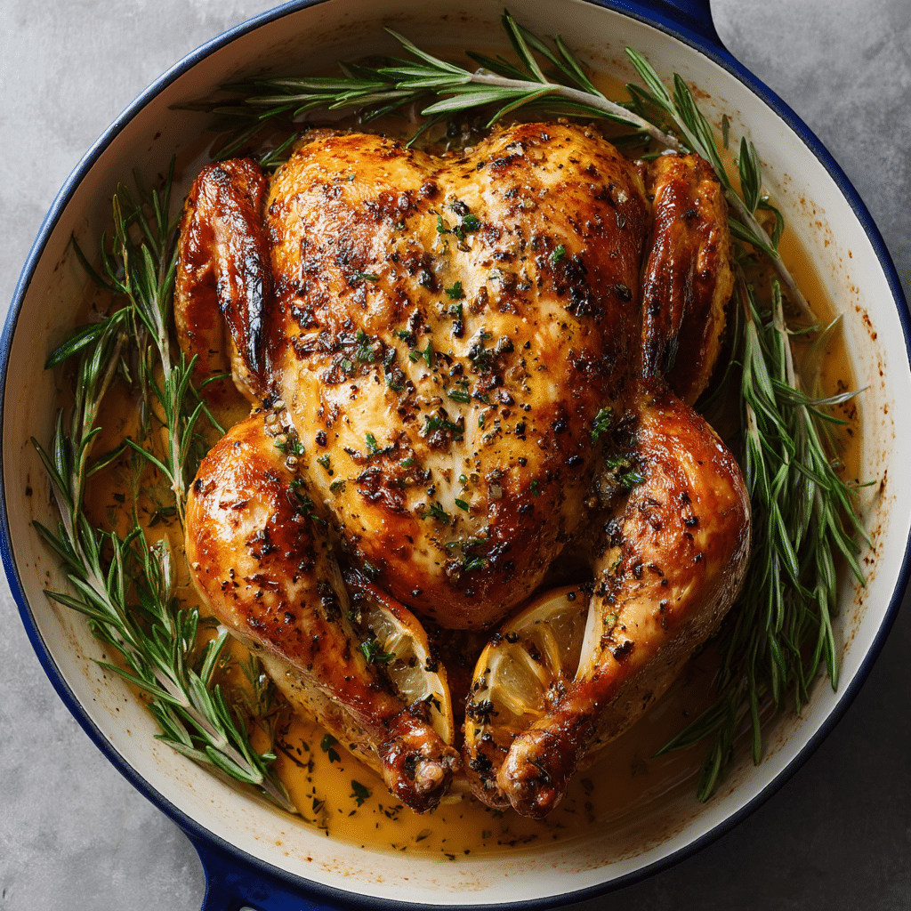 Roasted Chicken with Garlic and Herbs