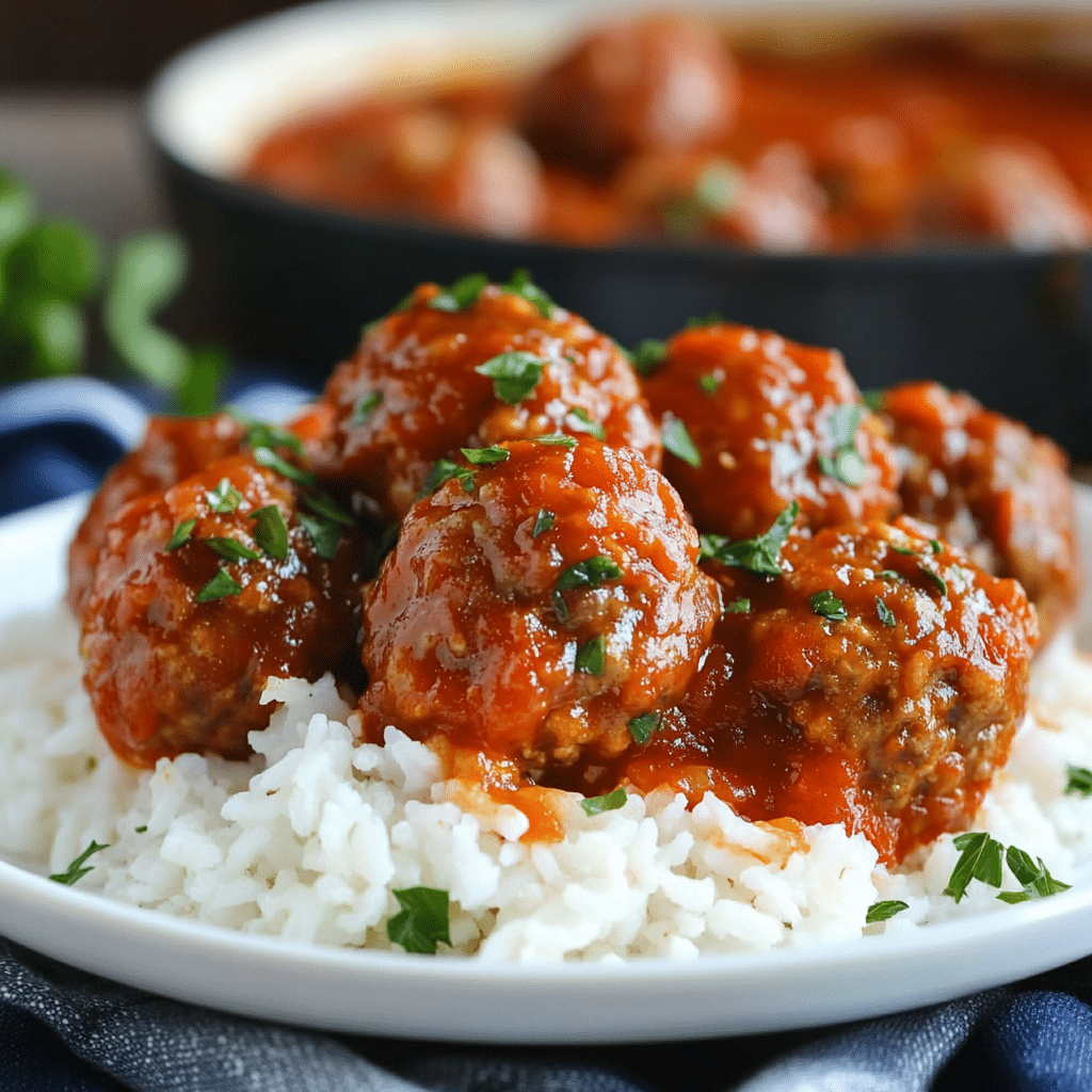 Old Fashioned Porcupine Meatballs