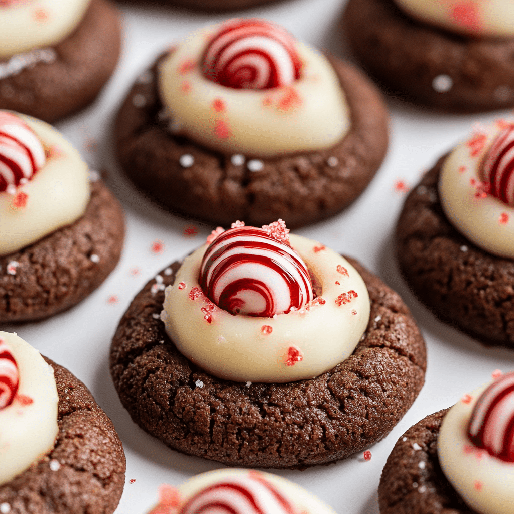 Peppermint Kiss Cookies