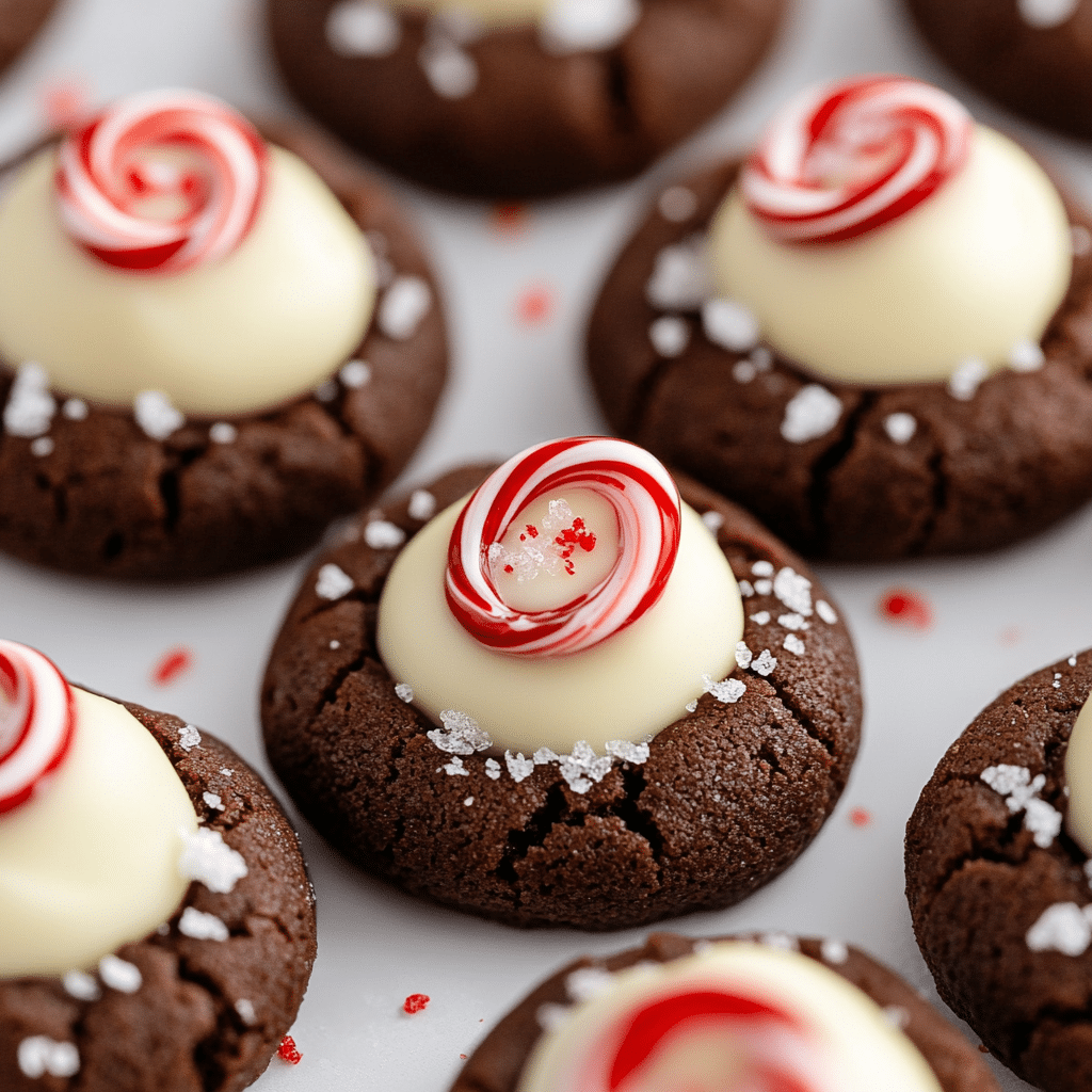 Peppermint Kiss Cookies