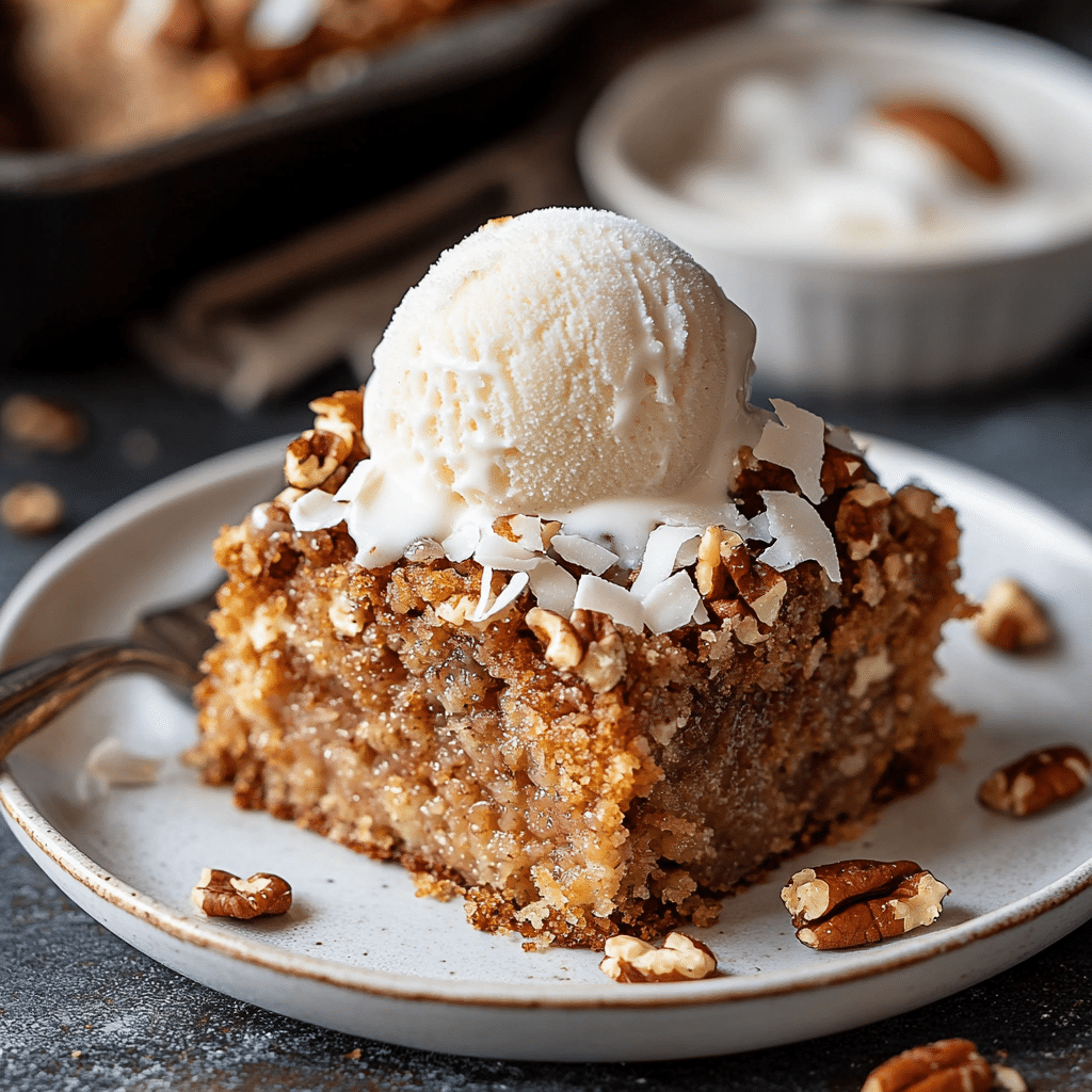 Old Fashioned Oatmeal Cake