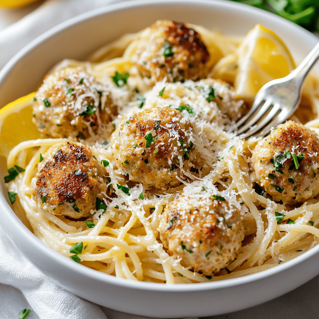 Chicken Piccata Meatballs