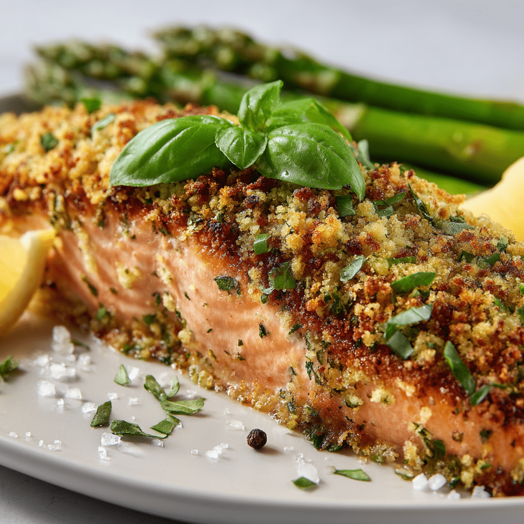 Pesto Crusted Salmon