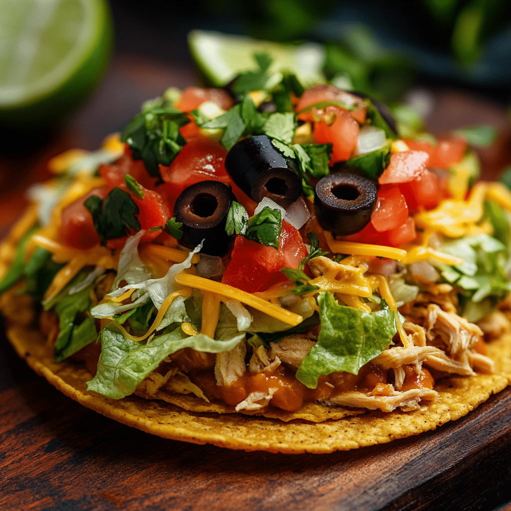 Chicken Tostadas