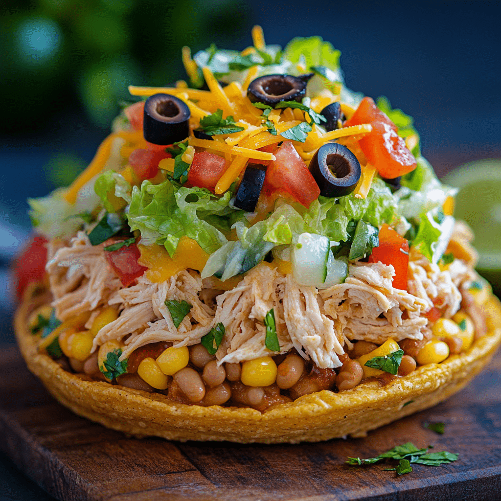Chicken Tostadas