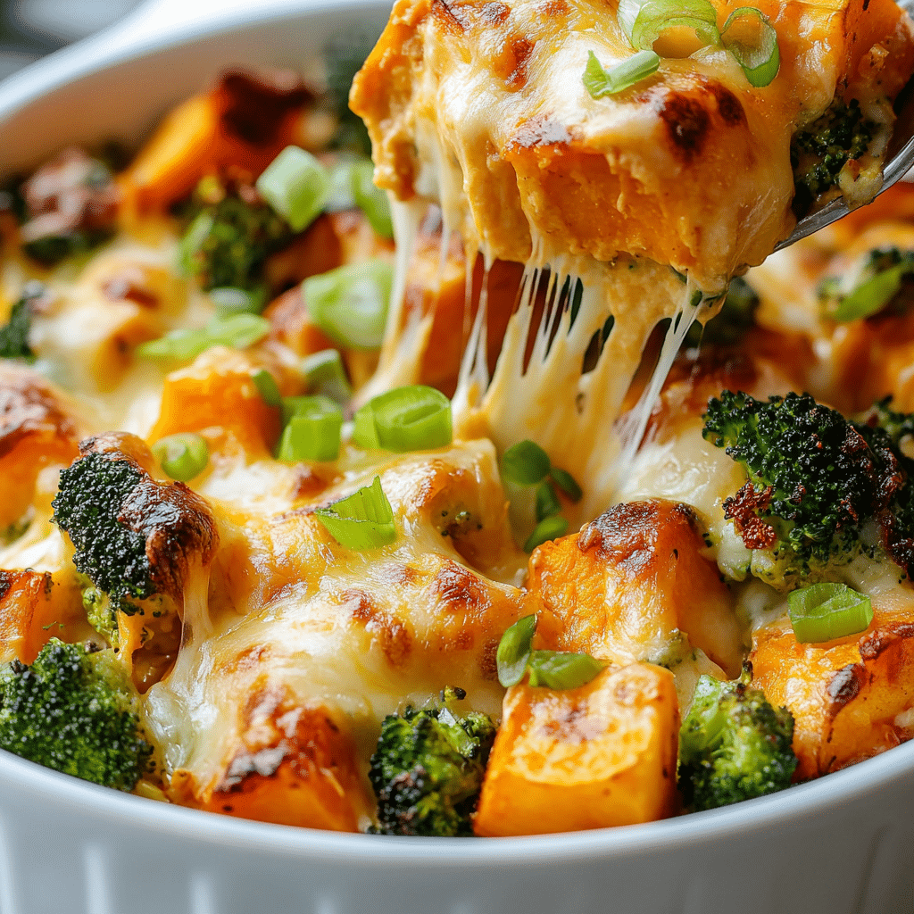 Buffalo Chicken Sweet Potato Casserole