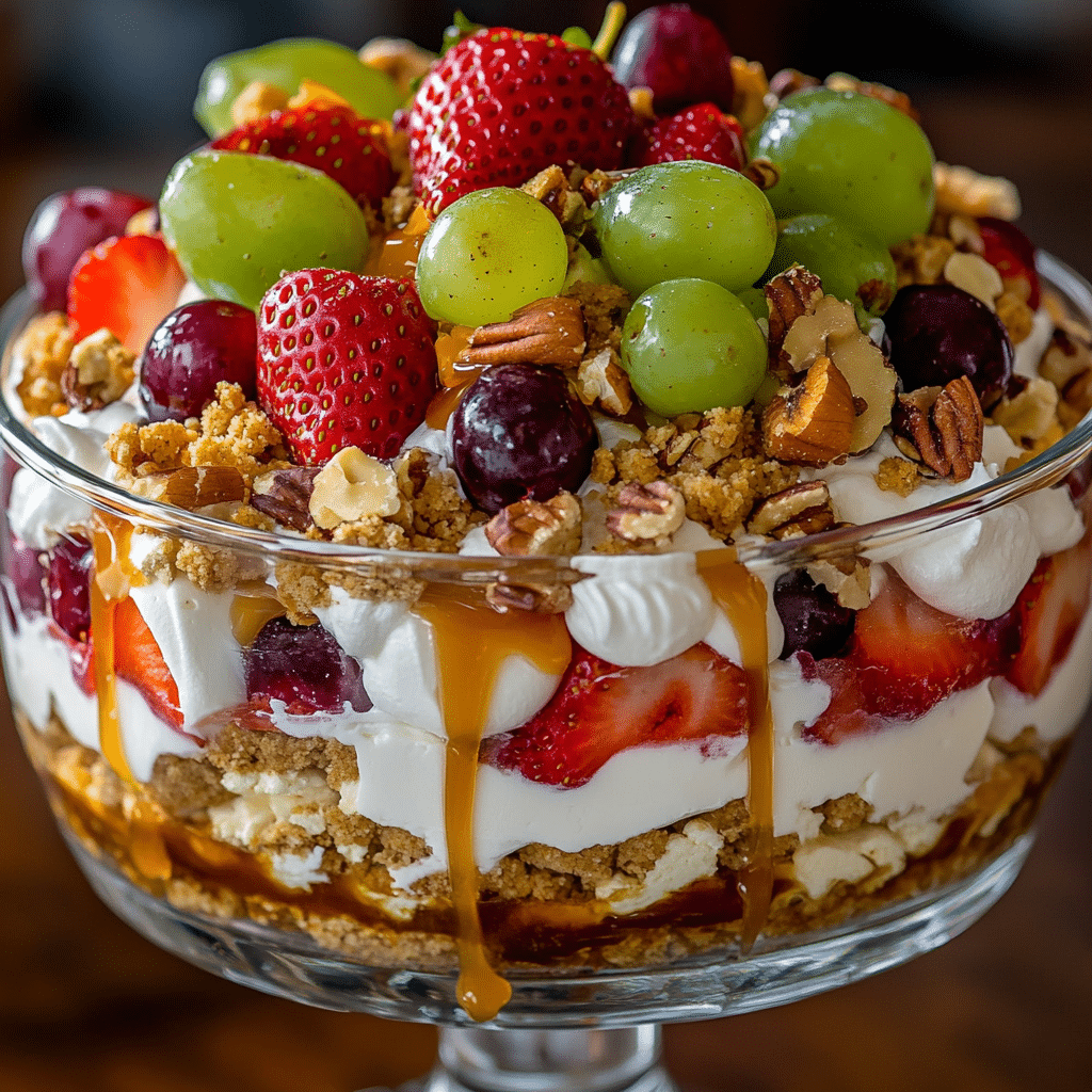 Caramel Crunch Cheesecake Fruit Salad
