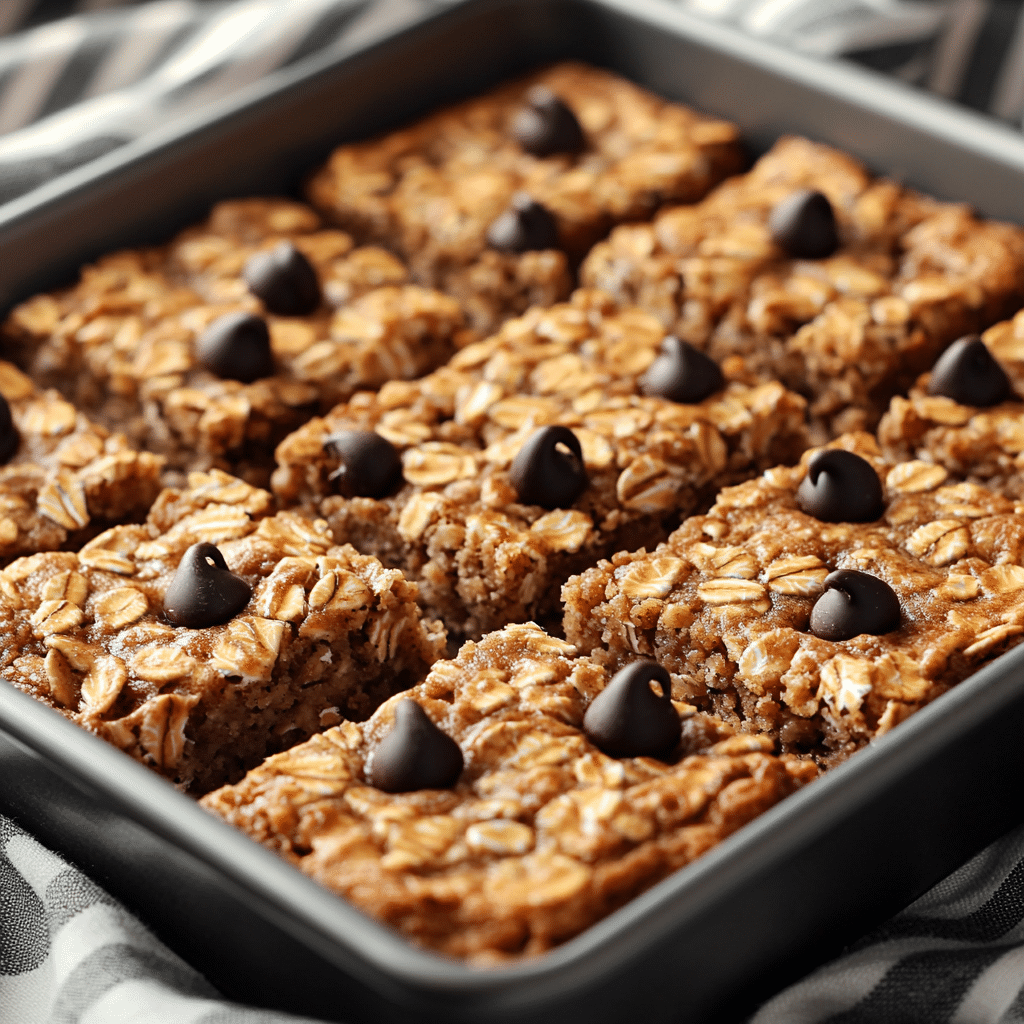 Chocolate Chip Peanut Butter Granola Cookie Bars