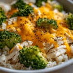 Broccoli, Rice, Cheese, and Chicken Casserole