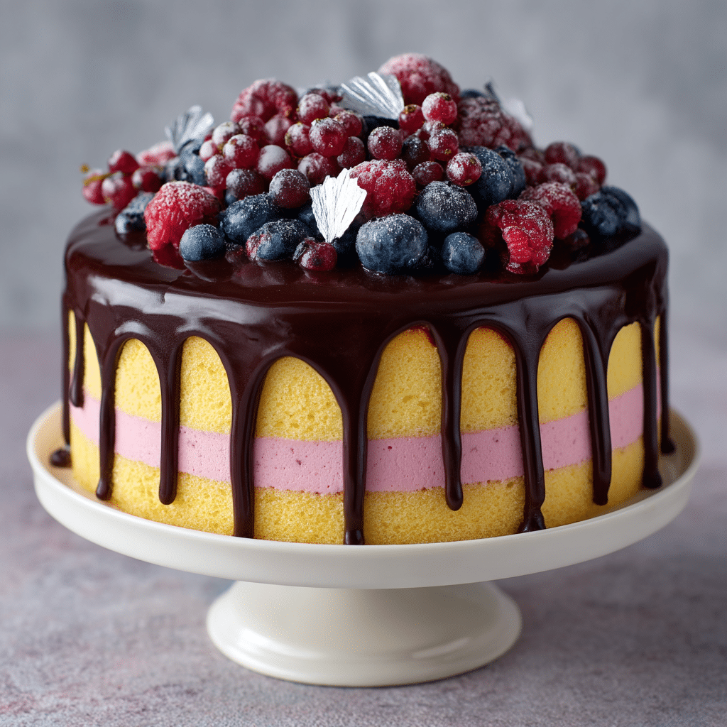 Chocolate Raspberry Mousse Cake