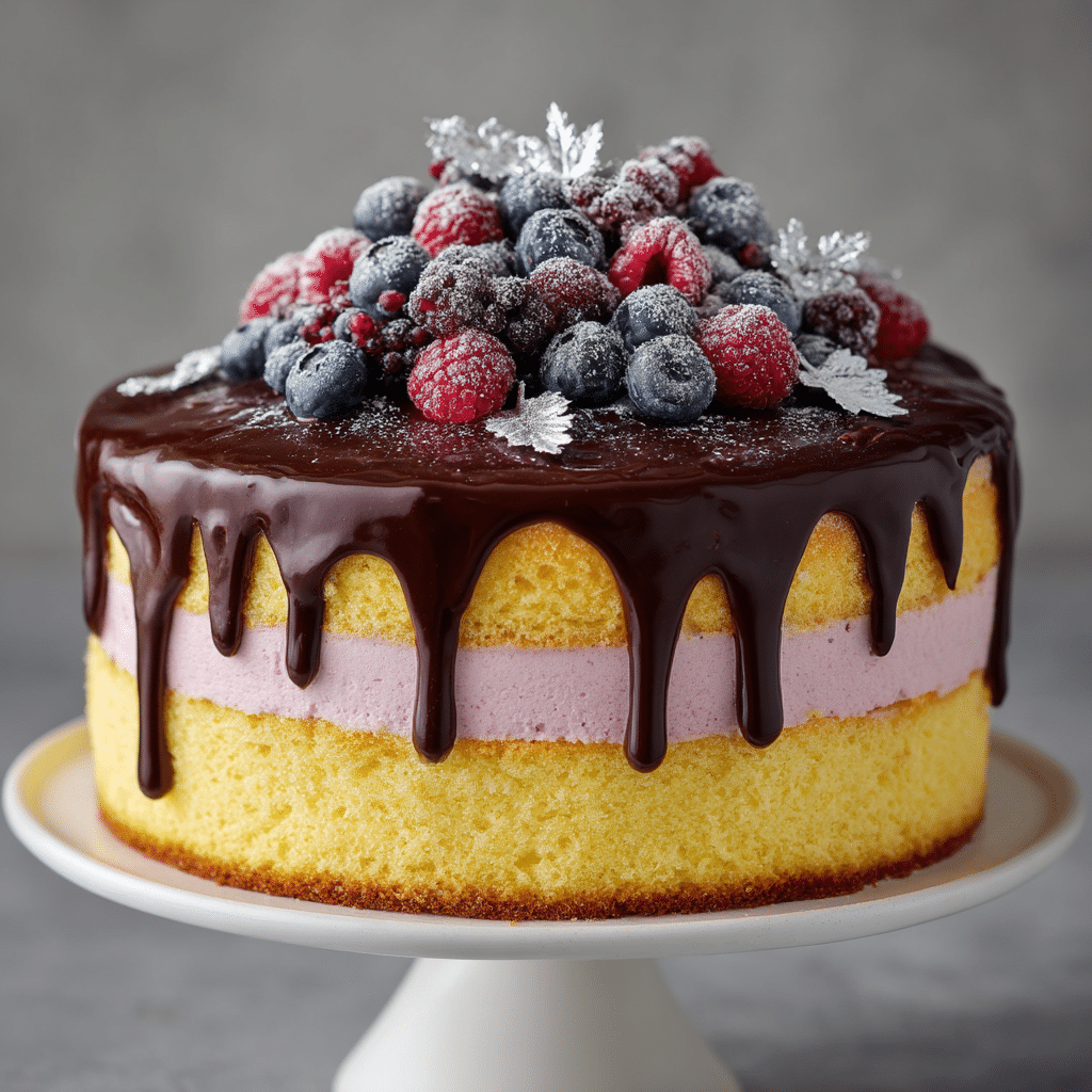 Chocolate Raspberry Mousse Cake