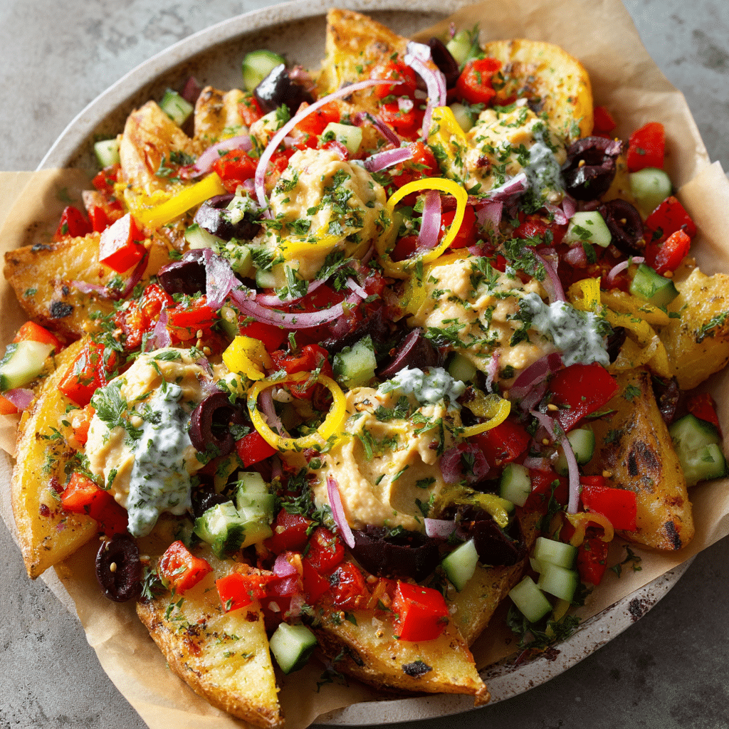 Loaded Mediterranean Potato Wedges