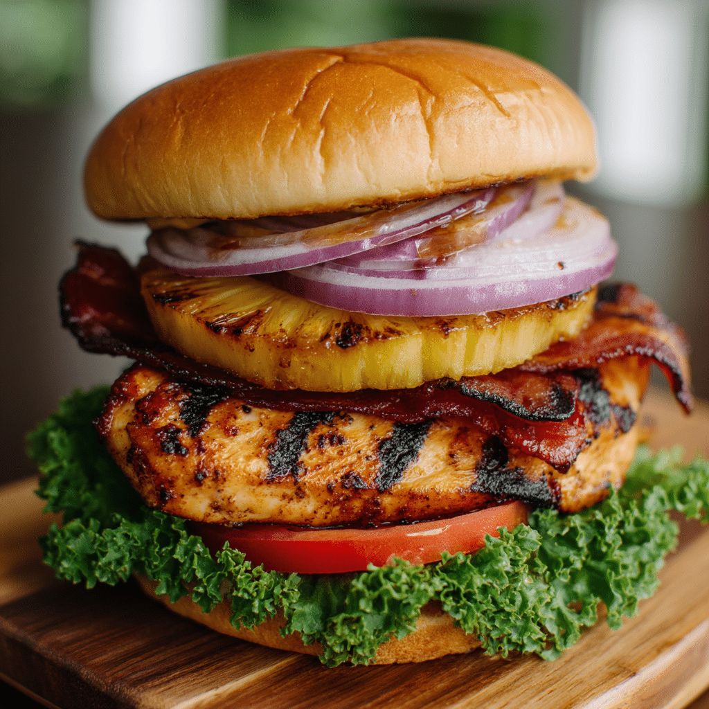 Grilled Hawaiian Chicken Sandwiches
