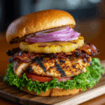Grilled Hawaiian Chicken Sandwiches