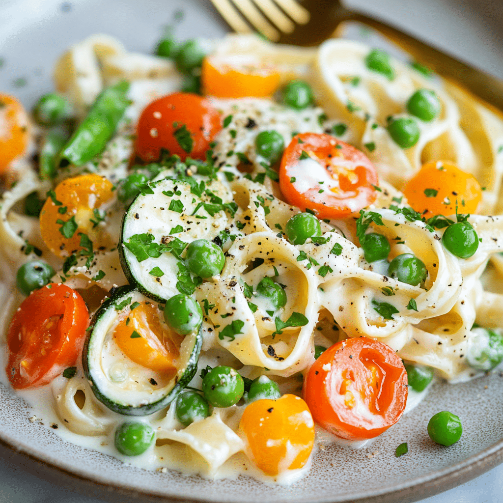 Creamy Pasta Primavera