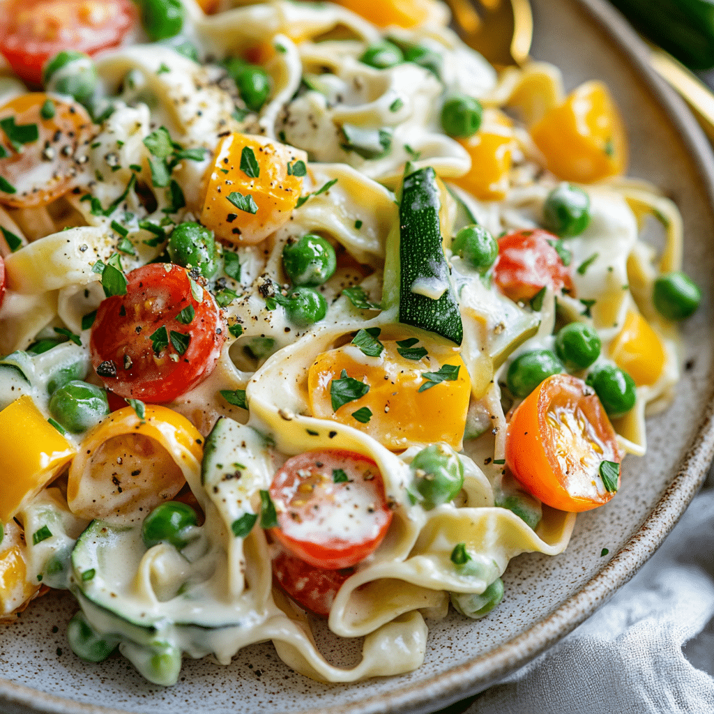 Creamy Pasta Primavera