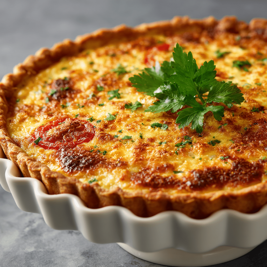 Cheesy Kentucky Hot Brown Quiche