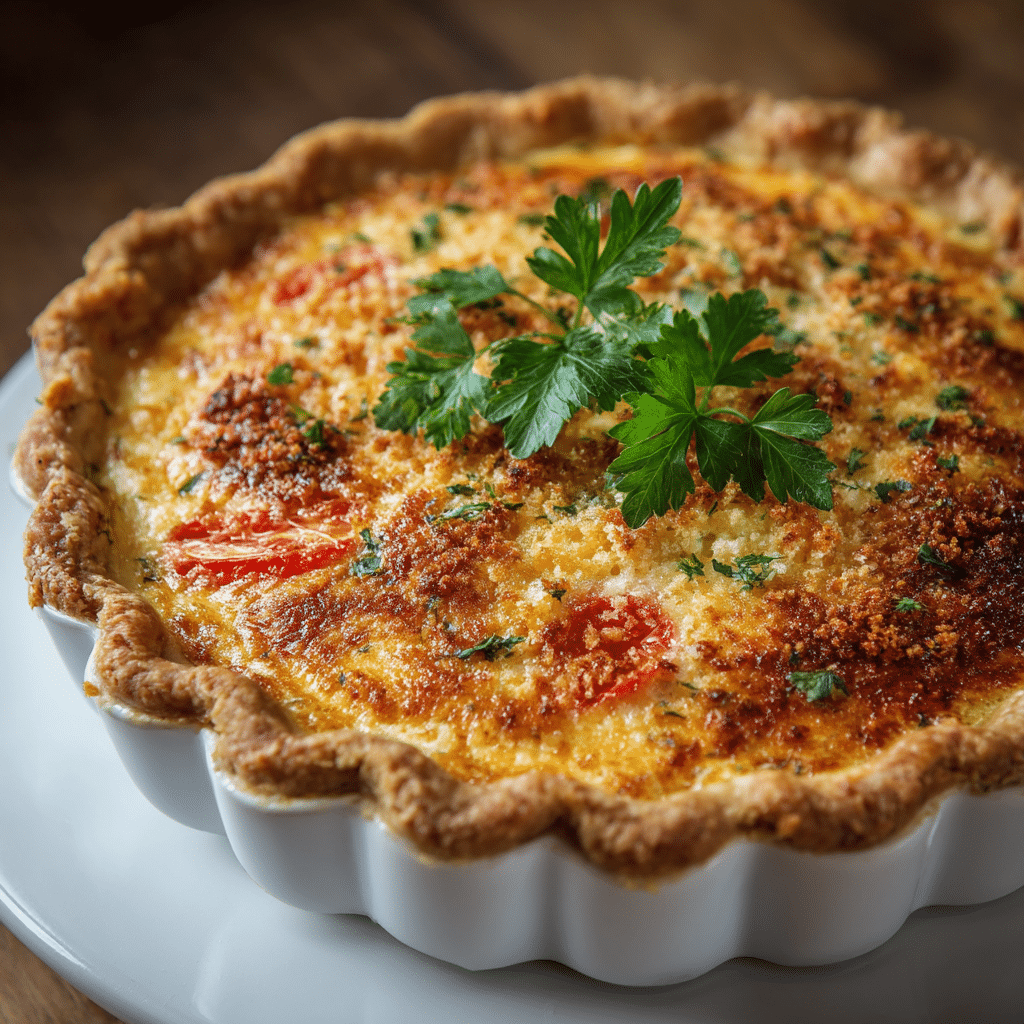 Cheesy Kentucky Hot Brown Quiche