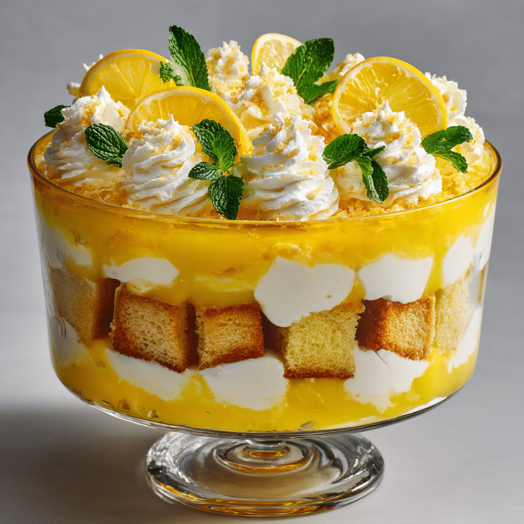 Outrageous Lemon Lovers Trifle