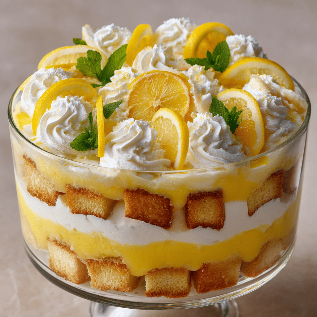 Outrageous Lemon Lovers Trifle