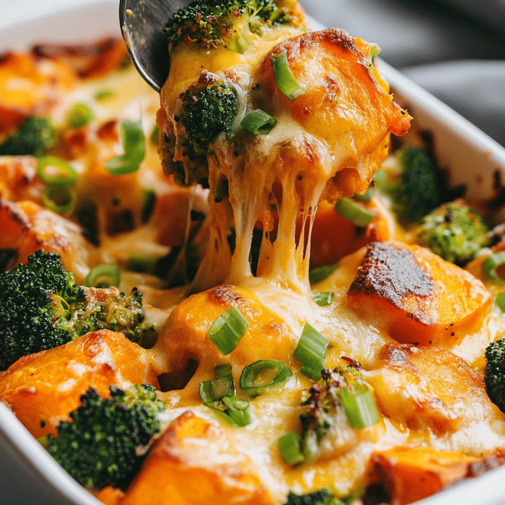 Buffalo Chicken Sweet Potato Casserole