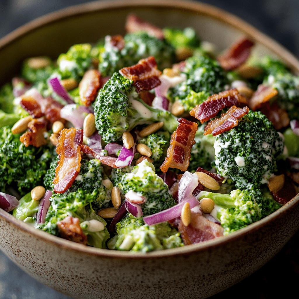 The BEST Broccoli Salad with Creamy Dressing