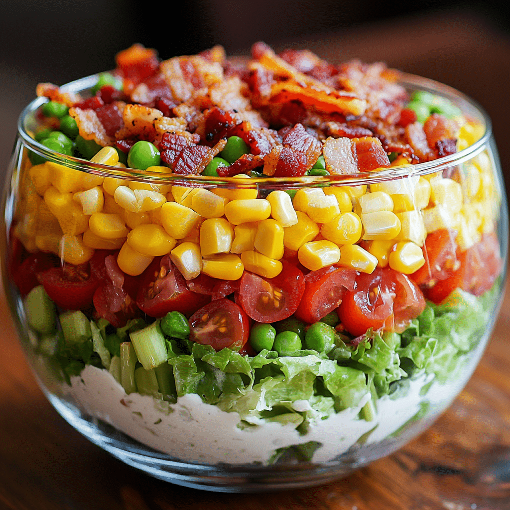 Easy Seven Layer Salad Recipe