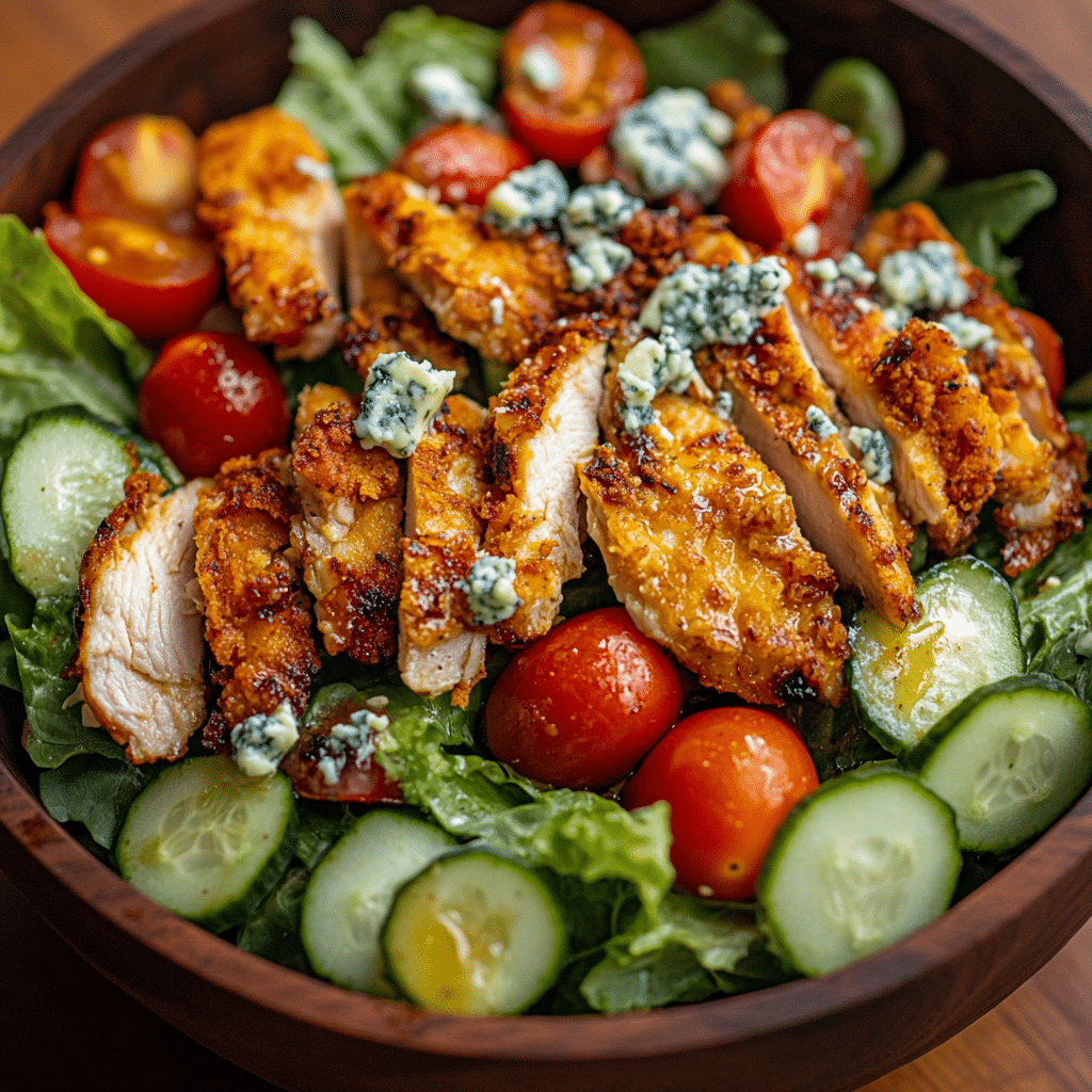Crunchy Hot Honey Chicken Salad