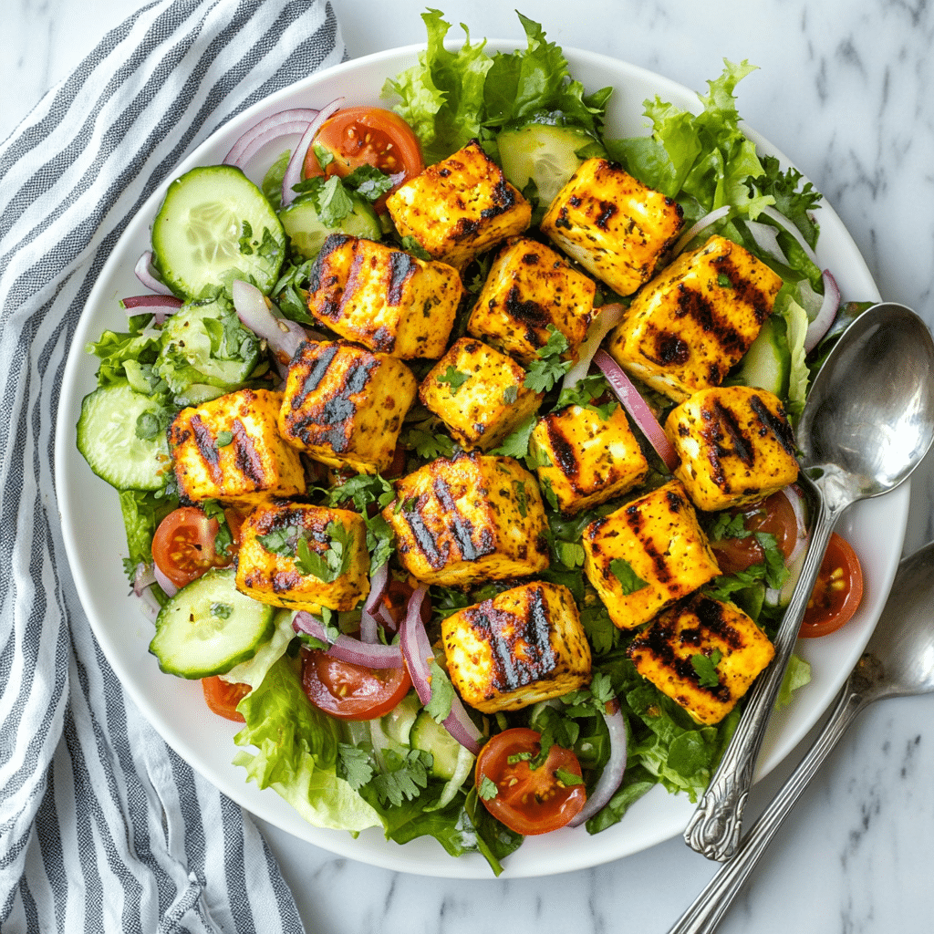 Grilled Paneer Salad