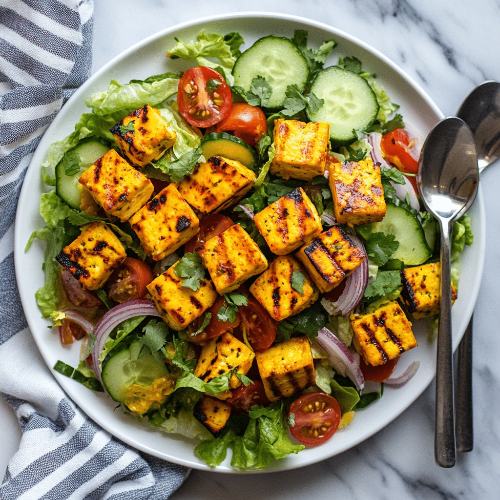 Grilled Paneer Salad