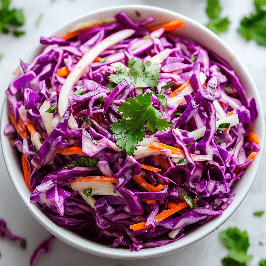Red Cabbage Coleslaw