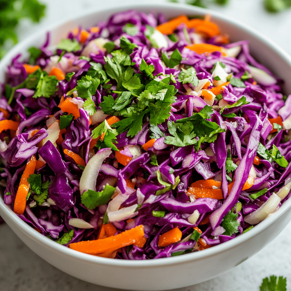 Red Cabbage Coleslaw