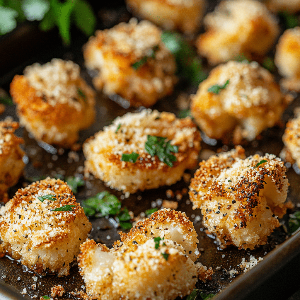 Crispy Parmesan Roasted Cauliflower
