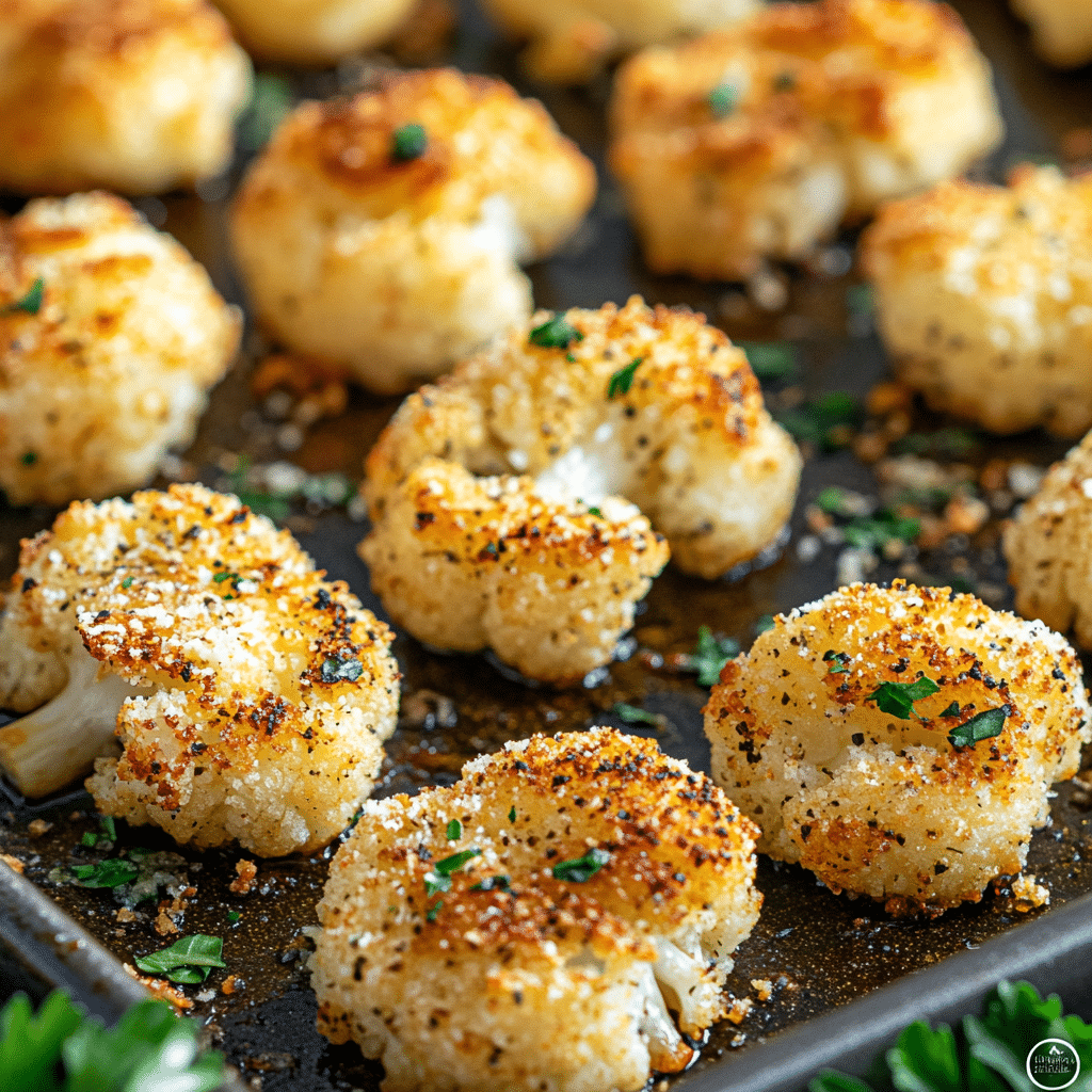 Crispy Parmesan Roasted Cauliflower
