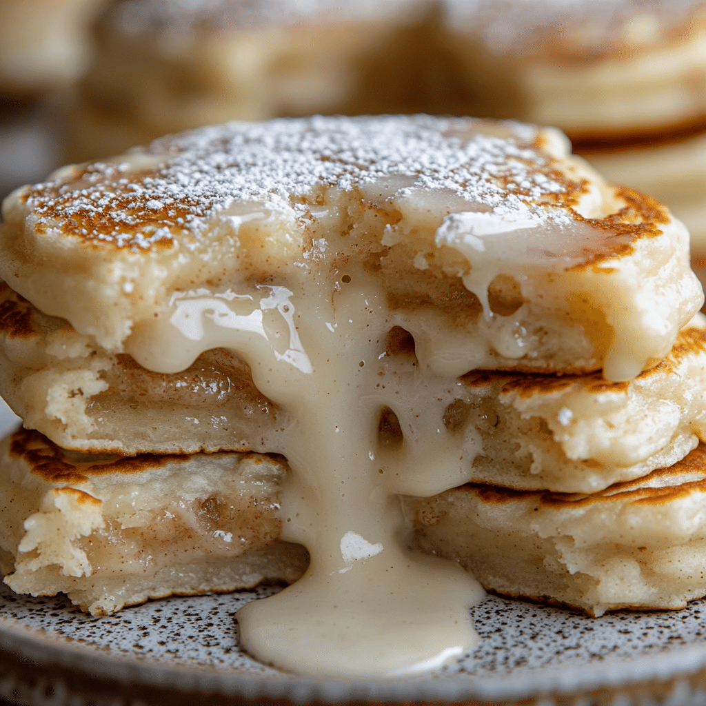 Cinnamon Roll Stuffed Pancakes