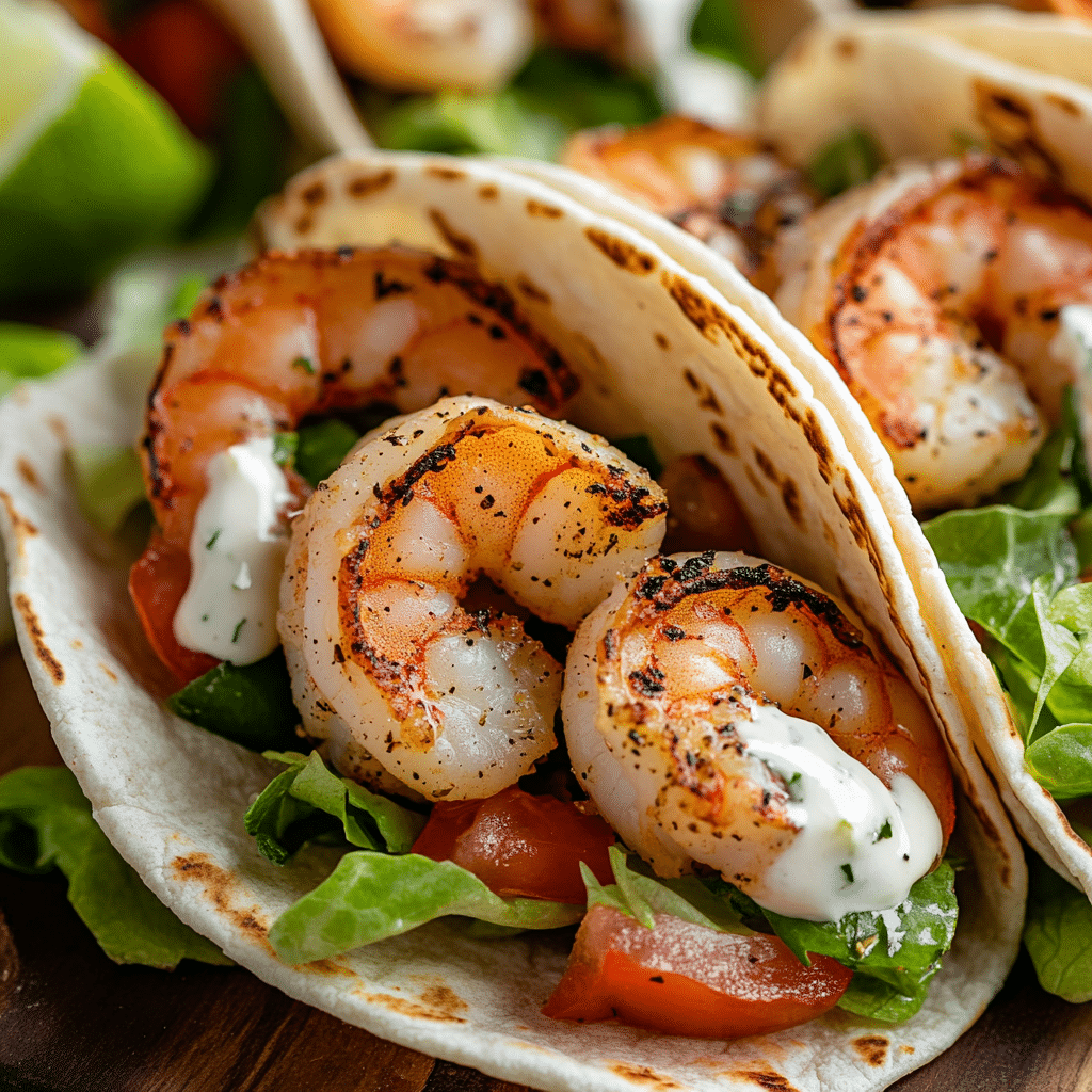 Grilled Shrimp Caesar Wraps