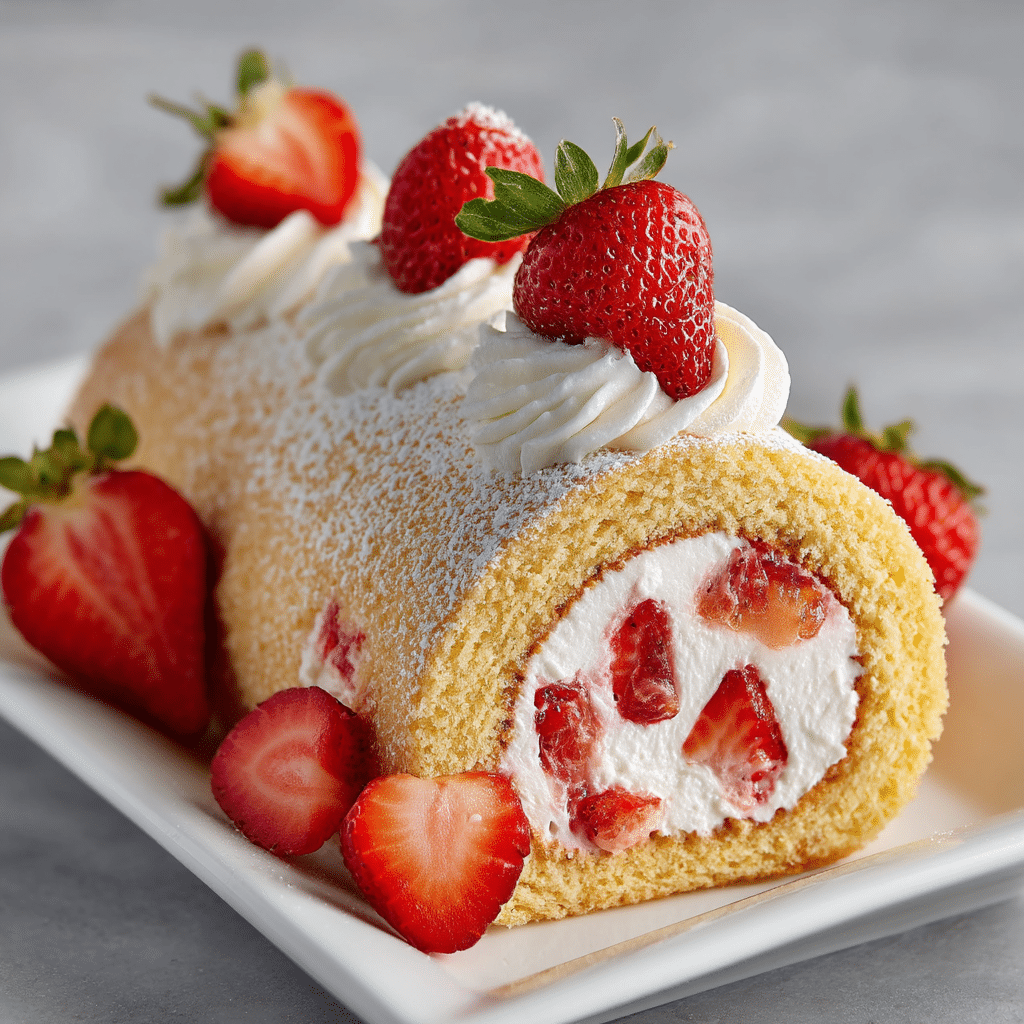Strawberry Cake Roll