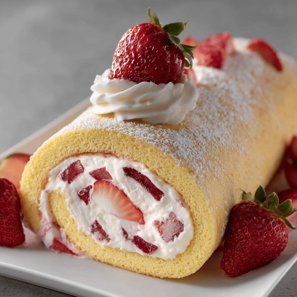 Strawberry Cake Roll