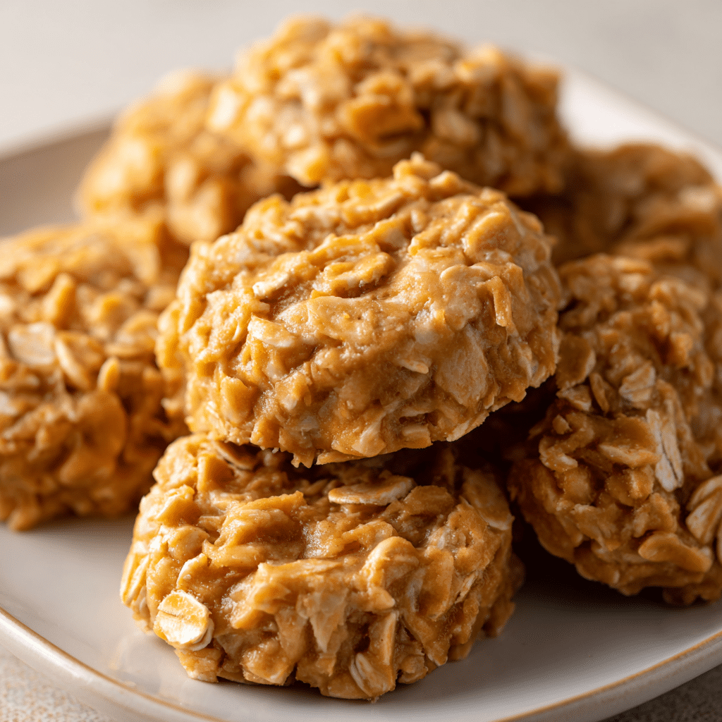 No-Bake Peanut Butter Cookies