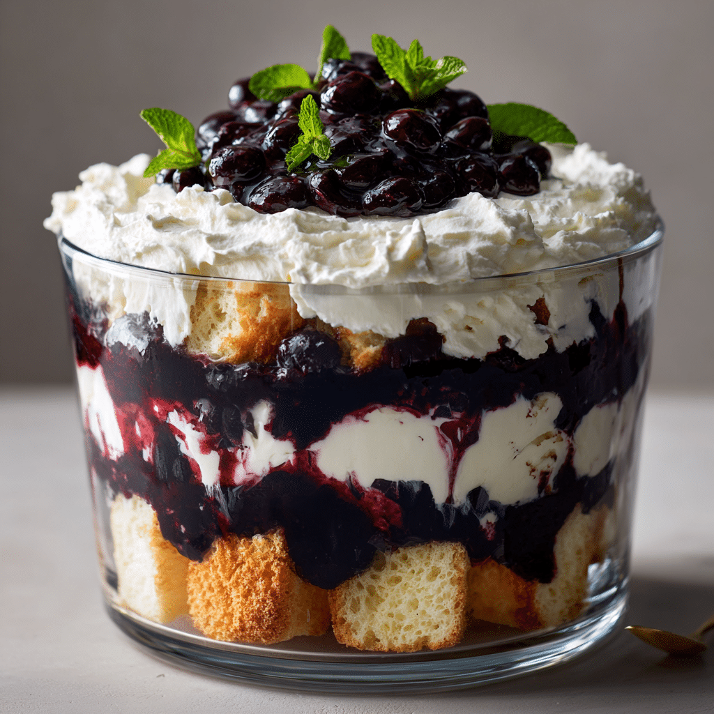 Easy Blueberry Cheesecake Trifle