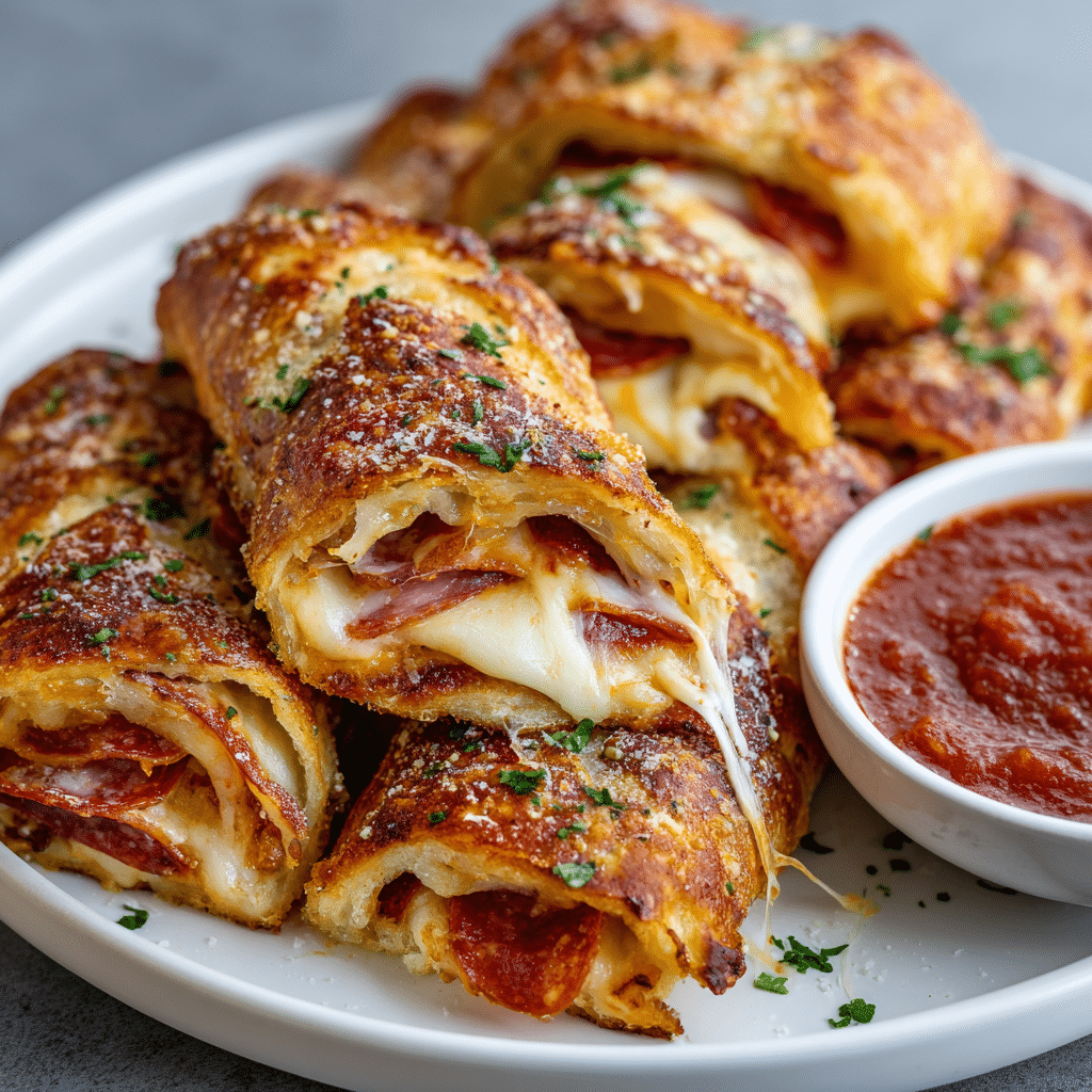 Cheesy Pepperoni Stromboli
