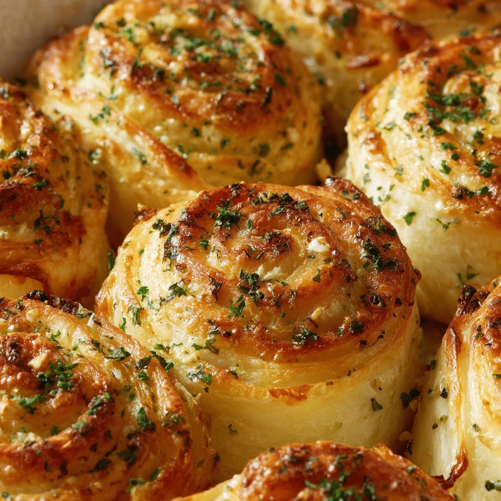 Cheesy Garlic Butter Roll-Ups