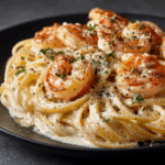 25-Minute Creamy Garlic Shrimp Pasta