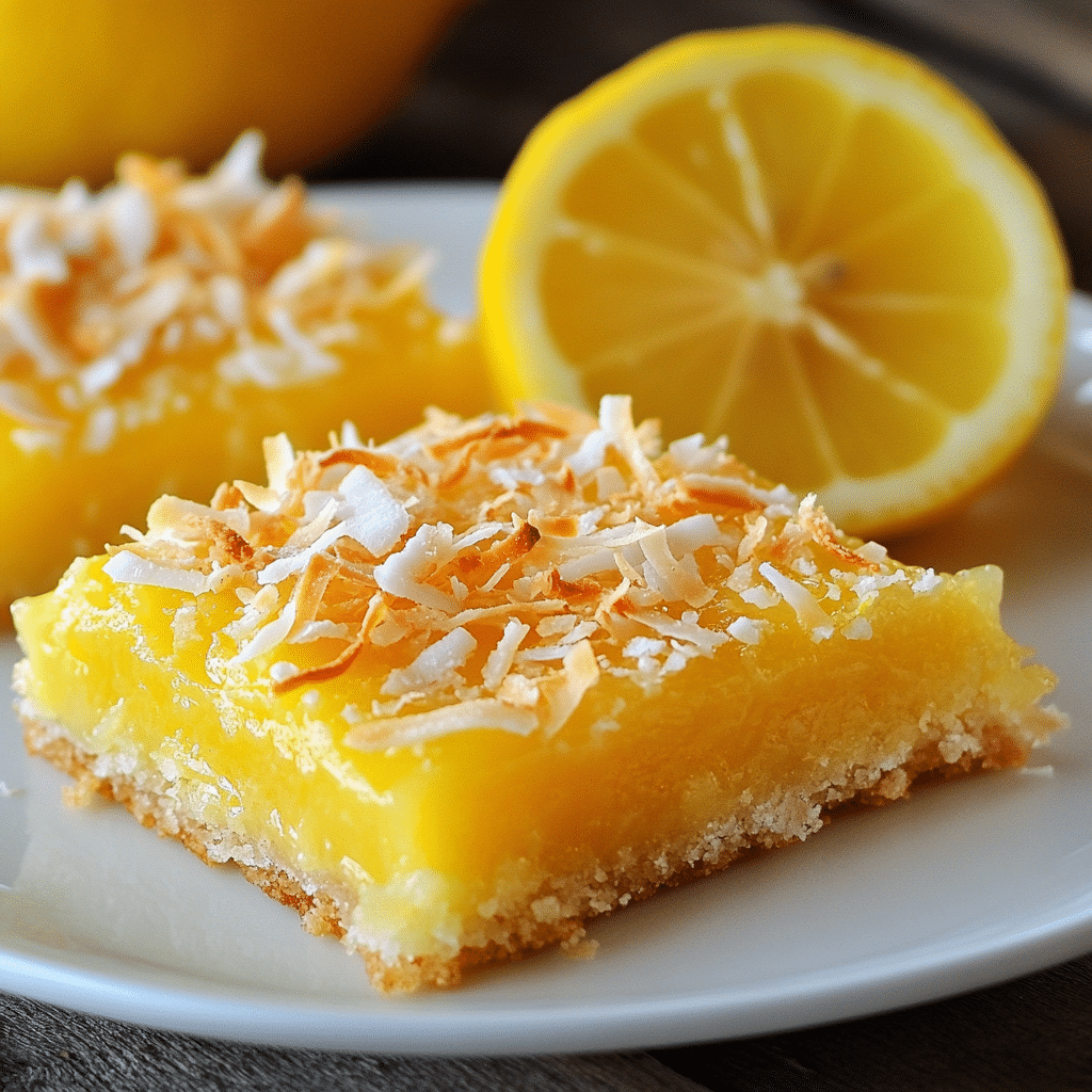 Toasted Coconut Lemon Bars